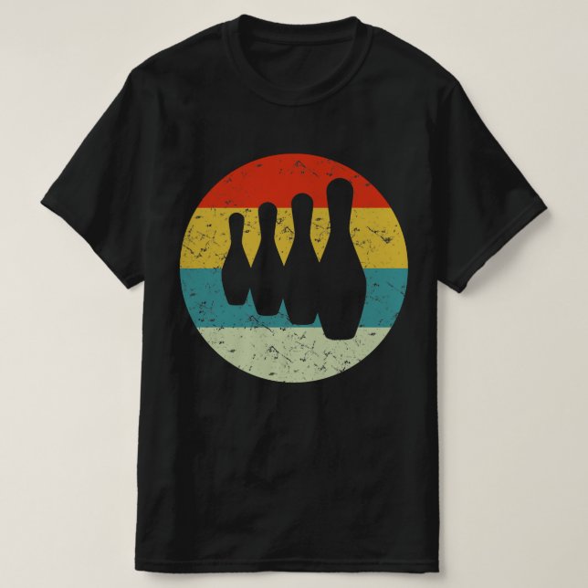 Camiseta bolera retro vintage (Diseño del anverso)