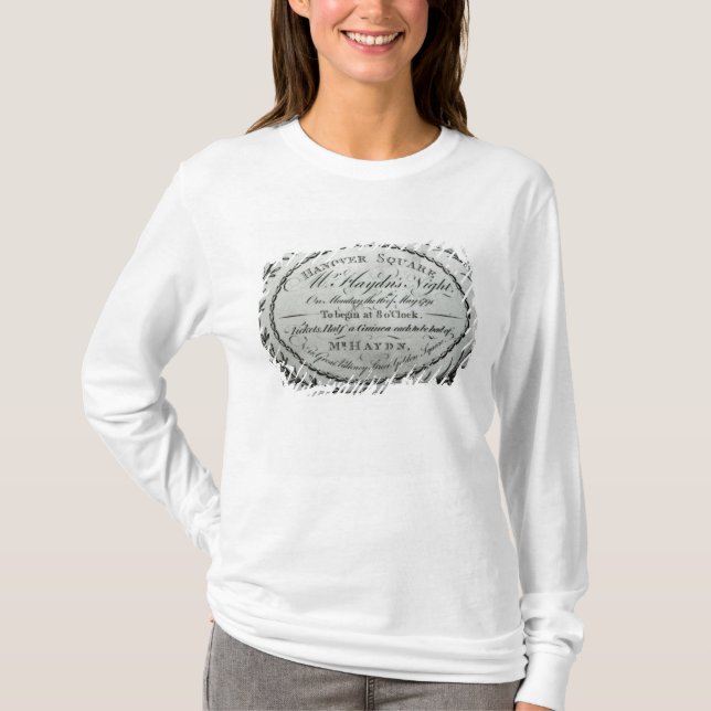 Camiseta Boleto a "Night de Sr. Haydn" en Hannover (Anverso)
