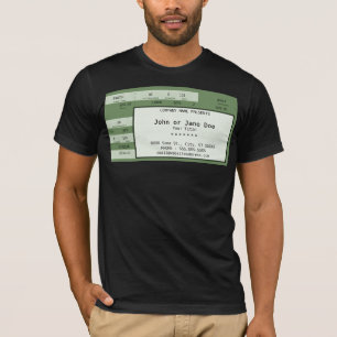 Camiseta boleto de concierto verde