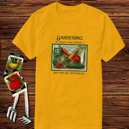 Camiseta Boleto de Semillas Vintage Lema del Jardín Camiset