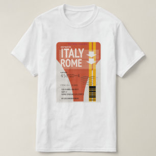 Camiseta boleto de vacaciones Italia Roma