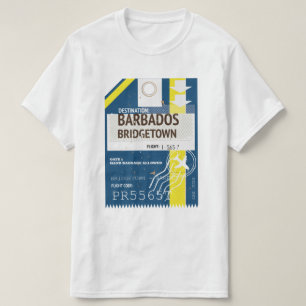 Camiseta boleto de viaje a Bridgetown Barbados