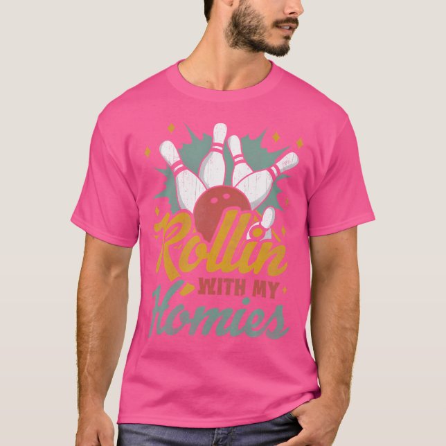 Camiseta Boliche con mis amigos (Anverso)