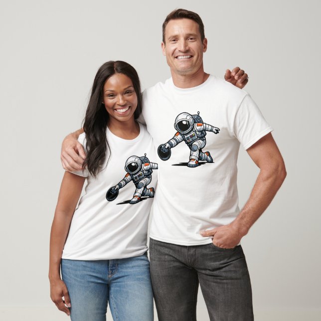 Camiseta Boliche de Astronauta (Unisexo)