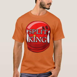 Camiseta Boliche de la bolera de Split King Bowling T