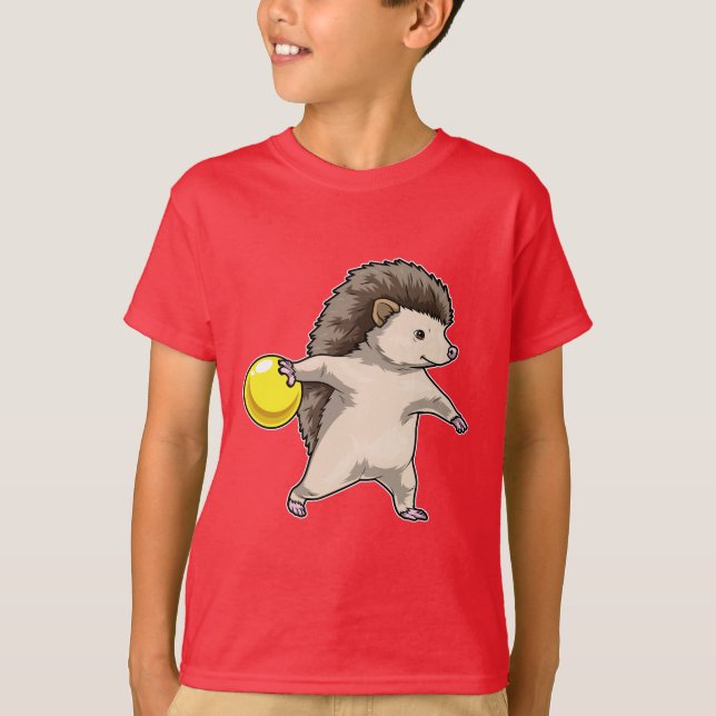 Camiseta Boliche erizo Bola de boliche (Anverso)