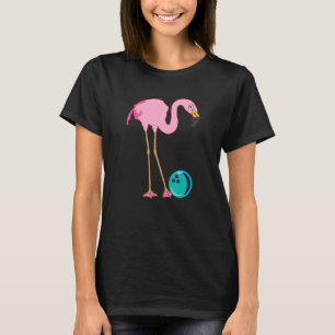 Camiseta Boliche Pins Flamenco  Fauna Animal Jugador