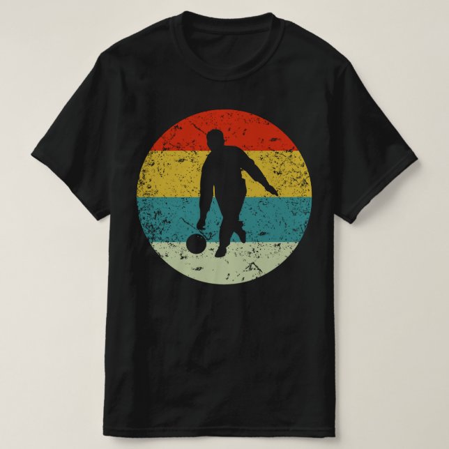 Camiseta boliche retro vintage (Diseño del anverso)