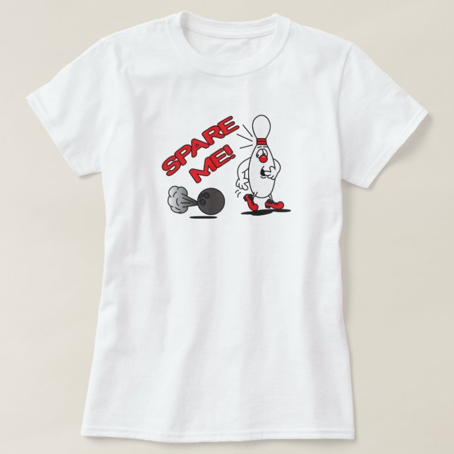Camiseta Boliche Spare Me | Humor (Diseño del anverso)