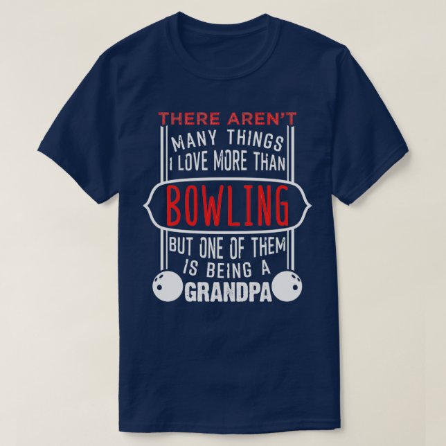 Camiseta Boliche Y Ser Abuelo (Diseño del anverso)