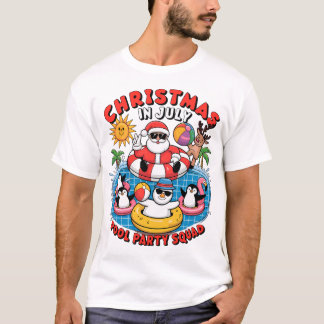 Camiseta Bolígrafo divertido de Santa para la fiesta de Nav