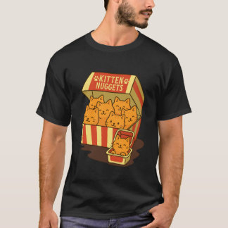 Camiseta Bolitas de Gatito Comida Divertida para Gatos