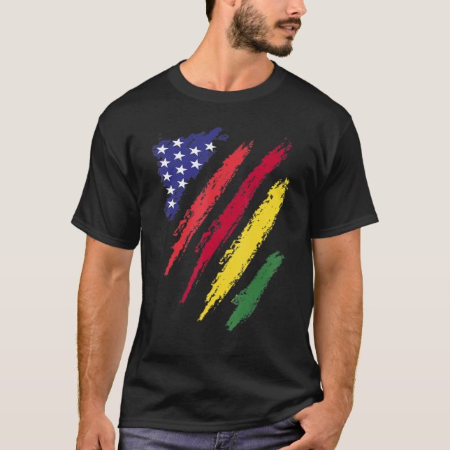 Camiseta Bolivia Bandera Americana Groenlandia Patrimonio P (Anverso)