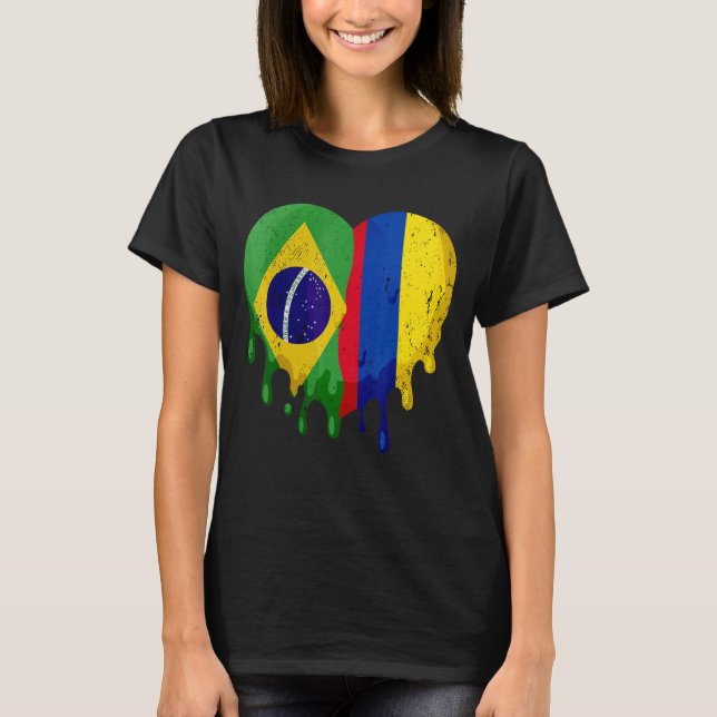 Camiseta Bolivia Bandera de Colombia Ciudadano del Corazón  (Anverso)