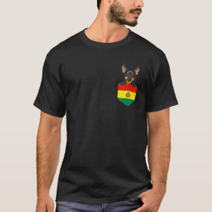Camiseta Bolivia Bandera Ministra Perro Pinscher En El Bols