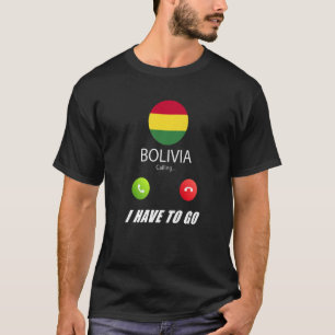 Camiseta Bolivia Bandera Recuerdos Bolivia están llamando