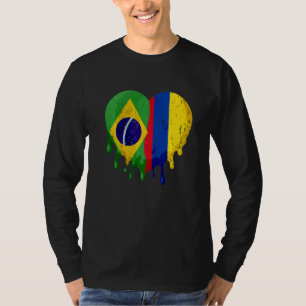 Camiseta Bolivia Colombia Bandera Corazón Ciudadano Crece P