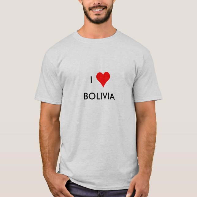 Camiseta bolivia de corazón (Anverso)