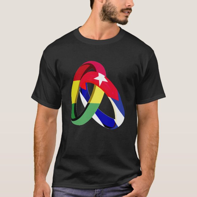 Camiseta Bolivia Flag Cuba Grown Ring Marriage Wedding (Anverso)