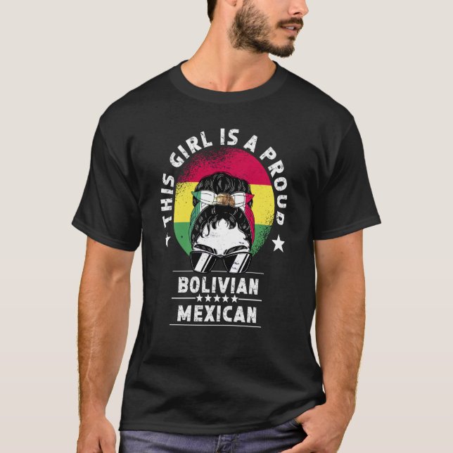 Camiseta Bolivia Flag Mexico Grown Women Girl Citizen Pride (Anverso)