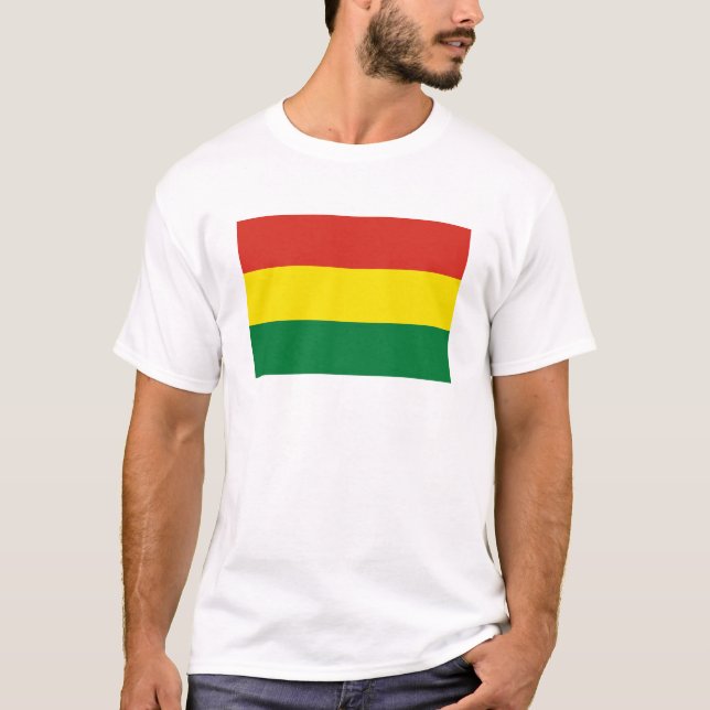 Camiseta Bolivia Flag T-Shirt, Patriotic T-Shirts, (Anverso)