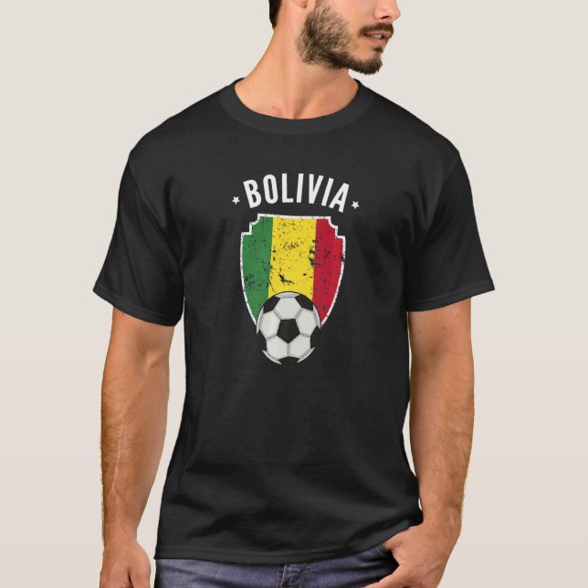 Camiseta Bolivia Fútbol Bandera Bolivia Orgullo Boliviano (Anverso)