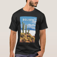 Bolivia Ilustracion Viaje de arte Vintage