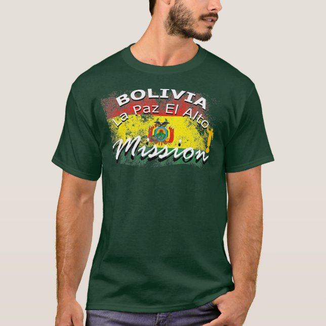 Camiseta Bolivia La Paz El Alto Mormon LDS Regalo de misión (Anverso)