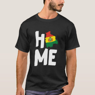 Camiseta Bolivia: Mapa de raíces Bolivia ama los colores de