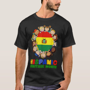 Camiseta Bolivia: Mes de la Herencia Hispana Niños Chicas