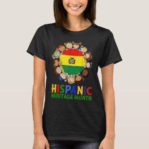 Camiseta Bolivia: Mes de la Herencia Hispana Niños Chicas