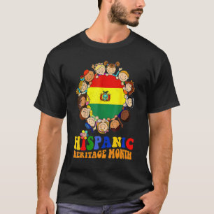 Camiseta Bolivia: Mes de la Herencia Hispana Niños Chicas