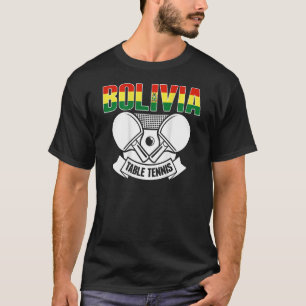 Camiseta Bolivia Mesa de Tenis Apoyo al Ping Pong T bolivia