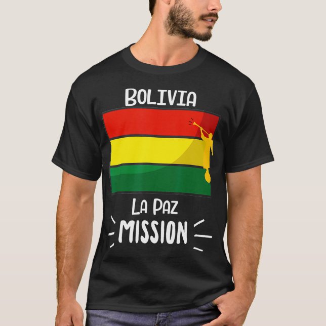 Camiseta Bolivia Misión Mormon LDS de La Paz (Anverso)