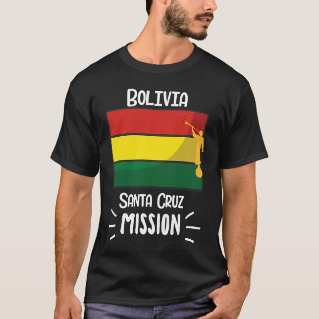Camiseta Bolivia Misión Mormon LDS de Santa Cruz (Anverso)