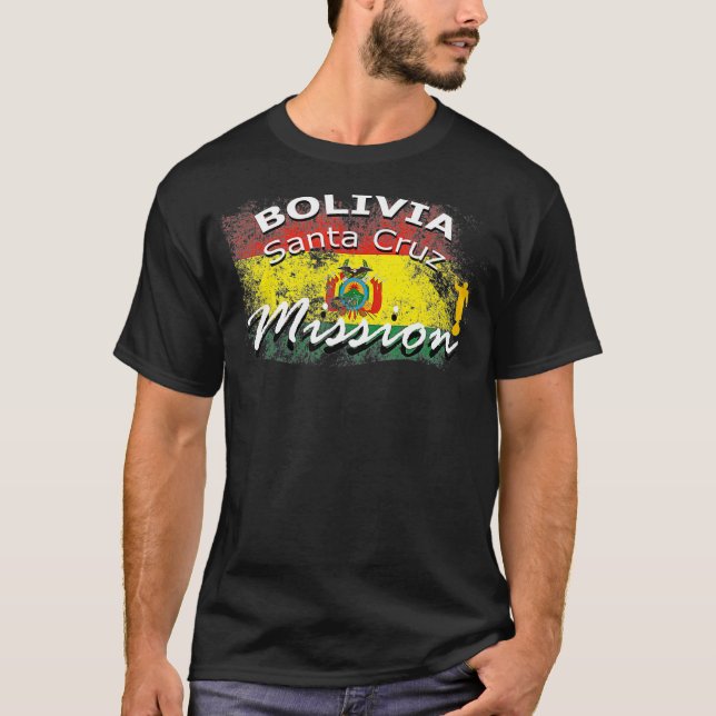 Camiseta Bolivia Misión Mormon LDS de Santa Cruz (Anverso)
