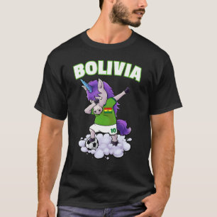 Camiseta Bolivia: Unicornio dabbing boliviano Futbol Foo