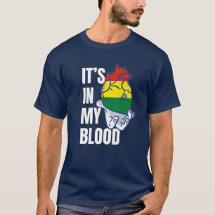 Camiseta Bolivia: Venas de sangre de la bandera boliviana