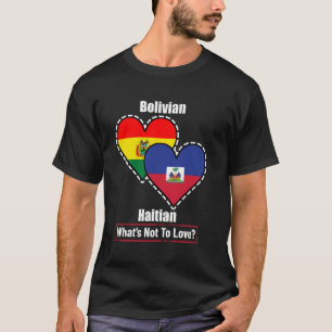 Camiseta Boliviano: Las banderas del corazón de Haití que n