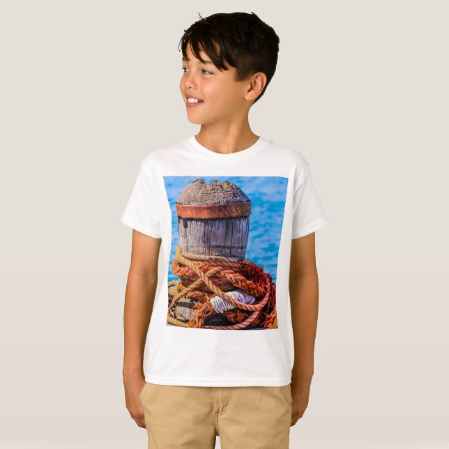 Camiseta Bollard de amarre antiguo (Anverso completo)