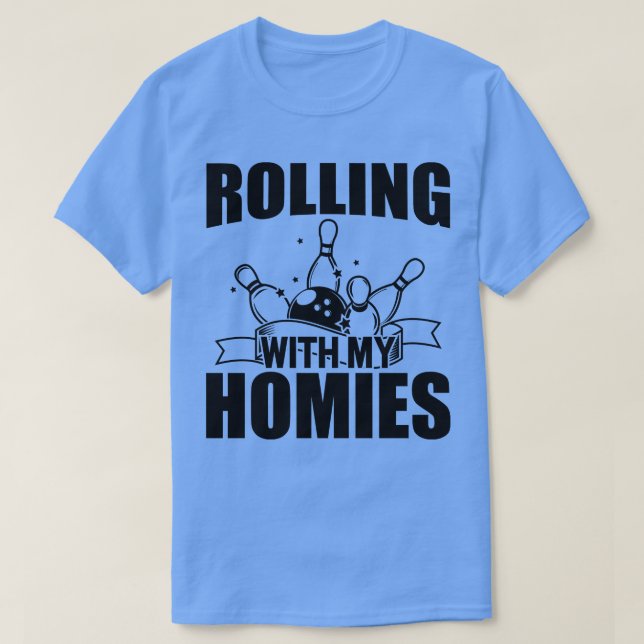 Camiseta Bolling Rolling con mis homies (Diseño del anverso)
