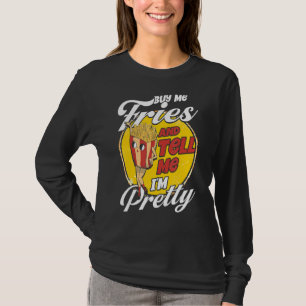 Camiseta Bollo de Alimentos Fries Franceses Comprarme Fries
