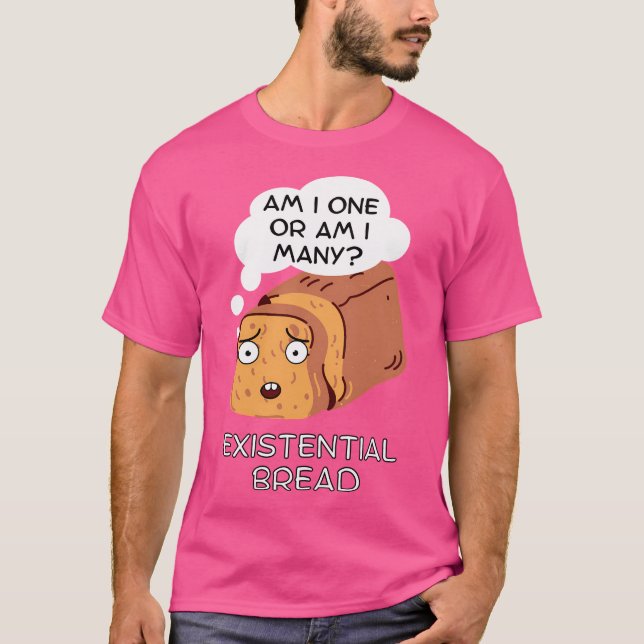 Camiseta Bollo de pan Kawaii Existencial (Anverso)