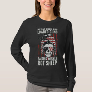 Camiseta Bollos Desordenados Y Pistolas Que Levantan Lobos,