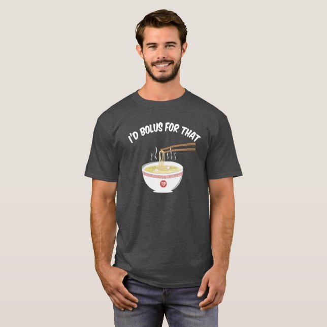 Camiseta Bolo para eso (oscuridad coloreada) (Anverso completo)
