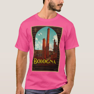 Camiseta Bologna Italia - Diseño de Poster de Viajes Vintag