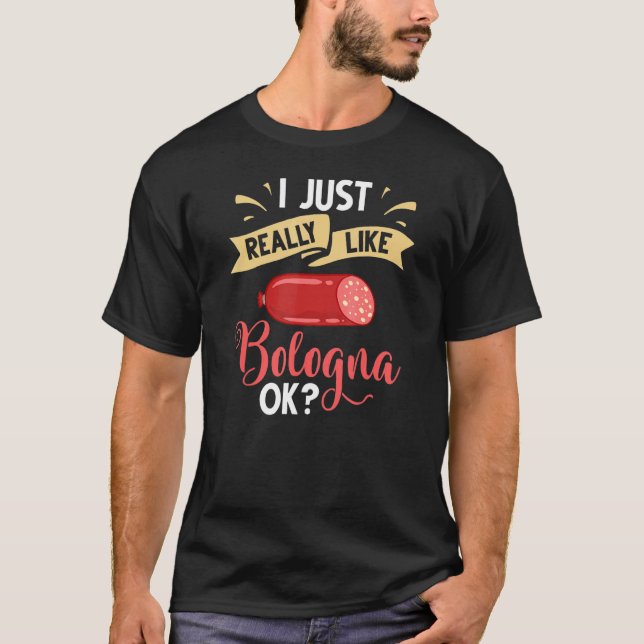 Camiseta Bologna Meat Italy Sandwich Sausage Baloney Fried (Anverso)