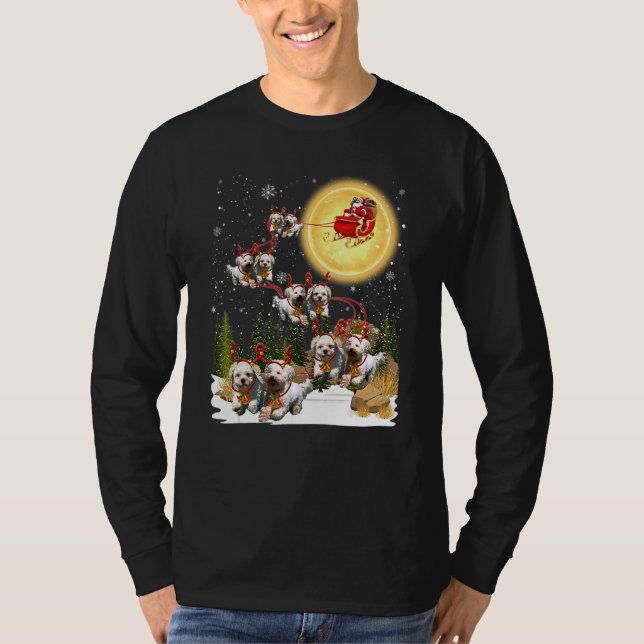 Camiseta Bolognese Sleigh Christmas Decoration Santa Claus  (Anverso)