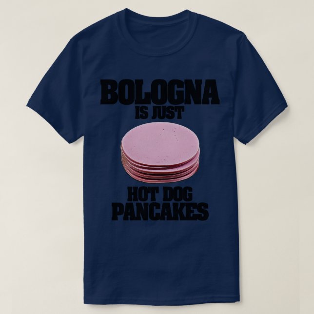 Camiseta Bolonia es solo panqueques de perros calientes (Diseño del anverso)