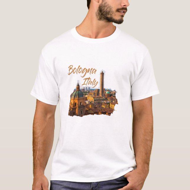 Camiseta Bolonia Italia: Centro Histórico (Anverso)